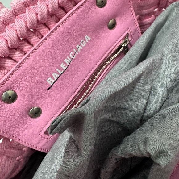 Balenciaga Balenciaga XS Bistro Basket Tote Bag Pink Size ONE SIZE - 5 Thumbnail