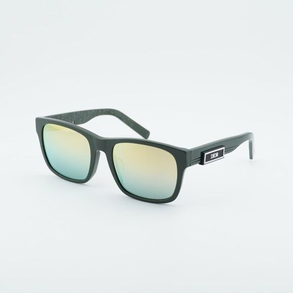 Dior Dior DIORB23 S2F 55H7 Sunglasses Green Square Frame Size ONE SIZE - 1 Thumbnail