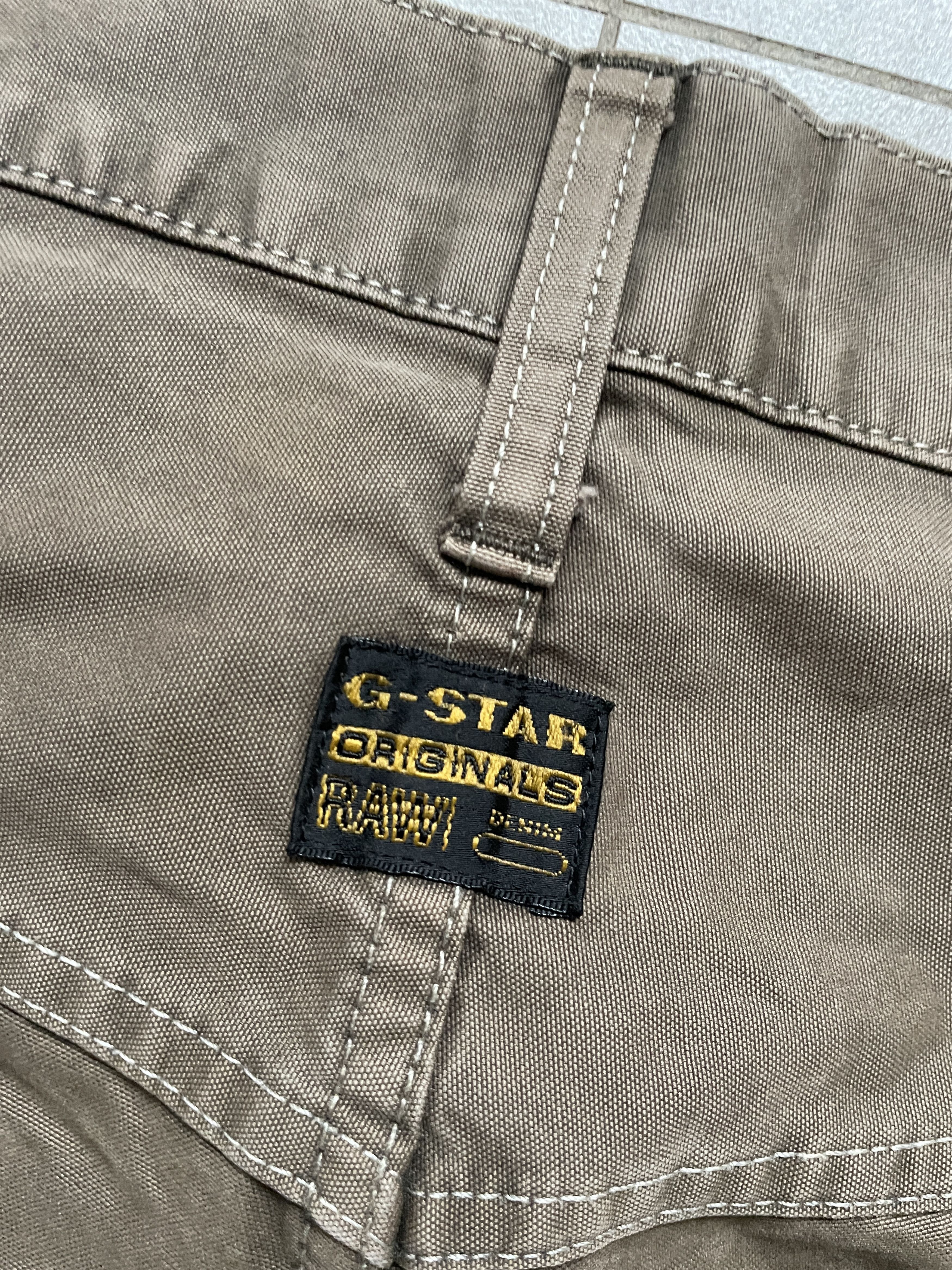 G-Star G-STAR GSTAR RAW DOUBLEKNEE BEIGE BAGGY PANTS Size US 33 - 4 Thumbnail