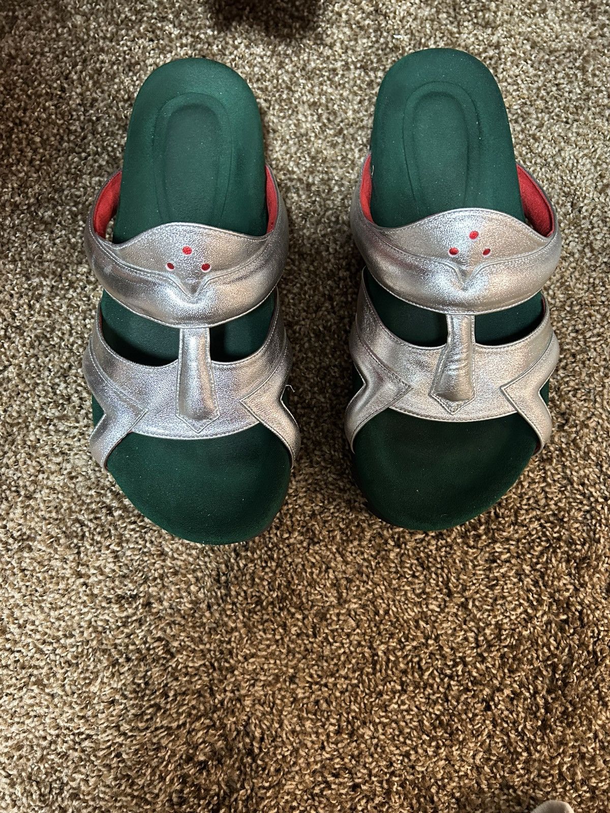 Paradox MF DOOM metallic mask sandals - super rare BLOHM