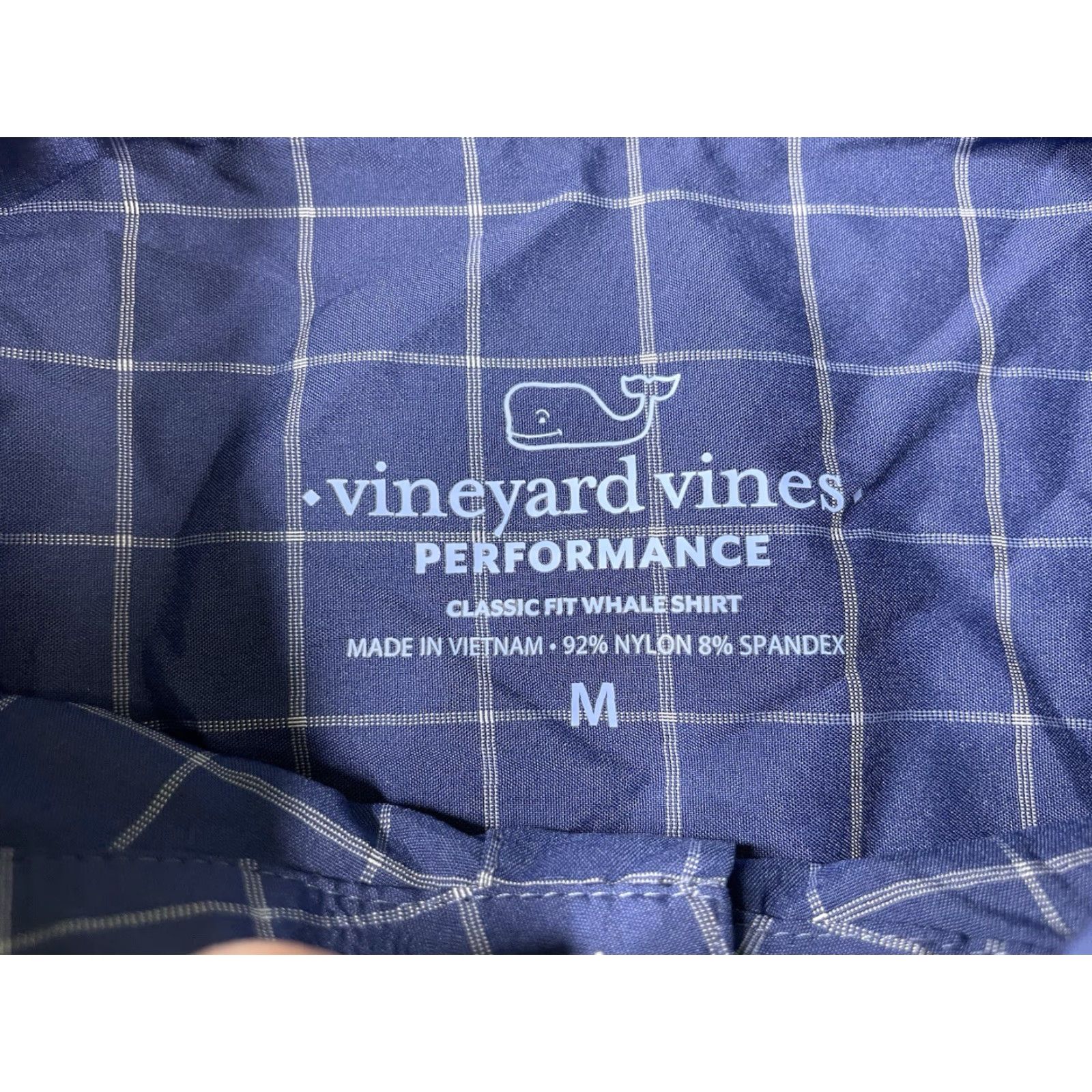 Vineyard Vines Vineyard Vines Shirt Mens M Blue Plaid Performance Classic Fit Whale Button-Up Long Sleeve Casual Business Travel Size US M / EU 48-50 / 2 - 3 Thumbnail