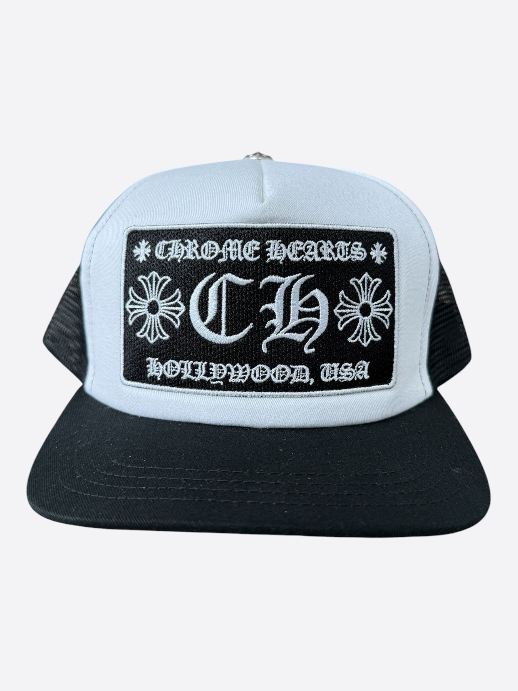 Chrome Hearts Chrome Hearts Black & White Hollywood Trucker Hat Size ONE SIZE - 1 Thumbnail