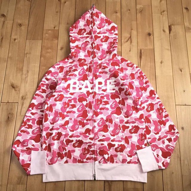Bape BAPE logo ABC camo pink full zip hoodie a bathing ape Size US M / EU 48-50 / 2 - 1 Thumbnail