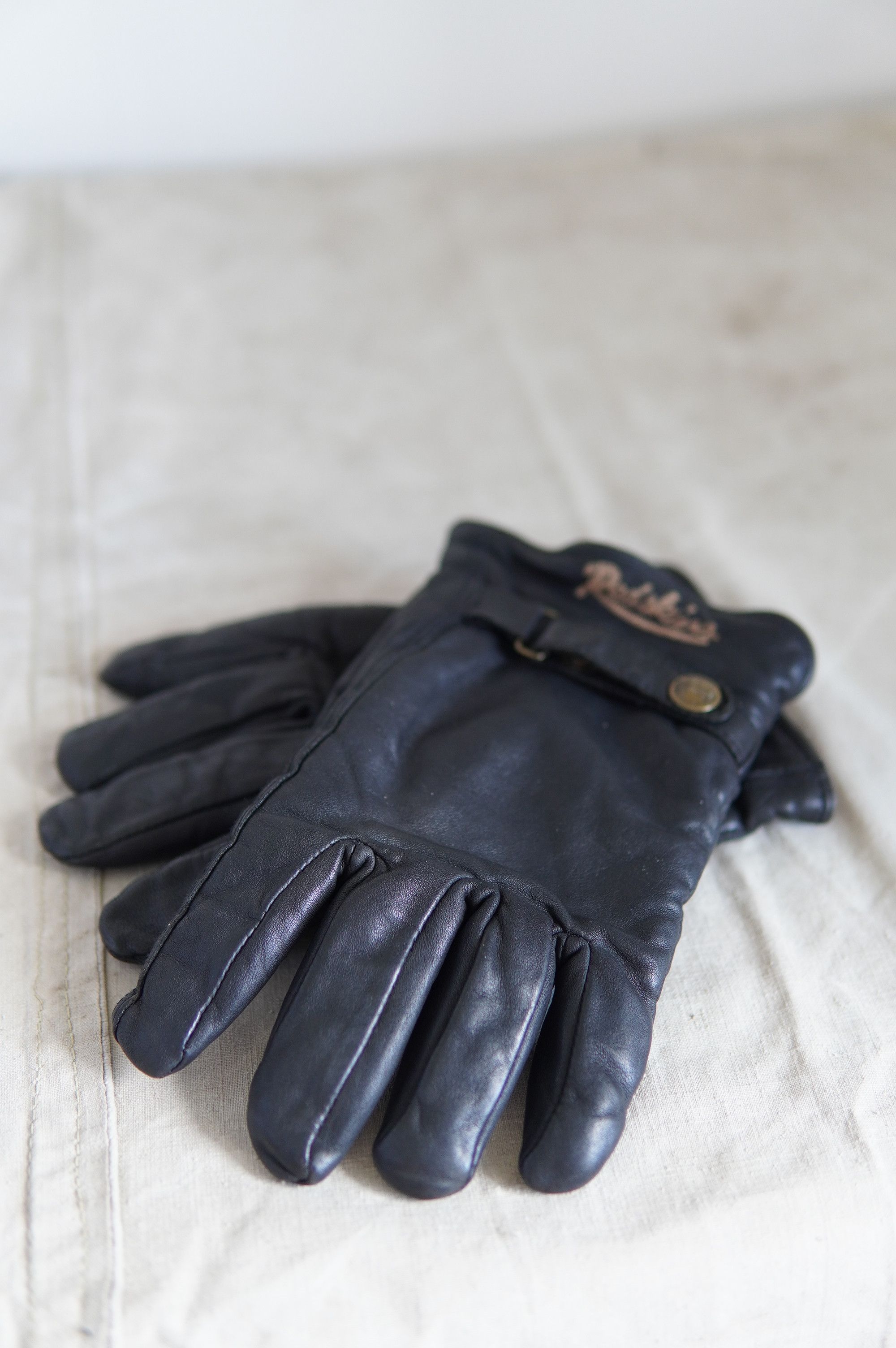 Genuine Leather Vintage Redskins Cow Leather Gloves Size ONE SIZE - 6 Thumbnail