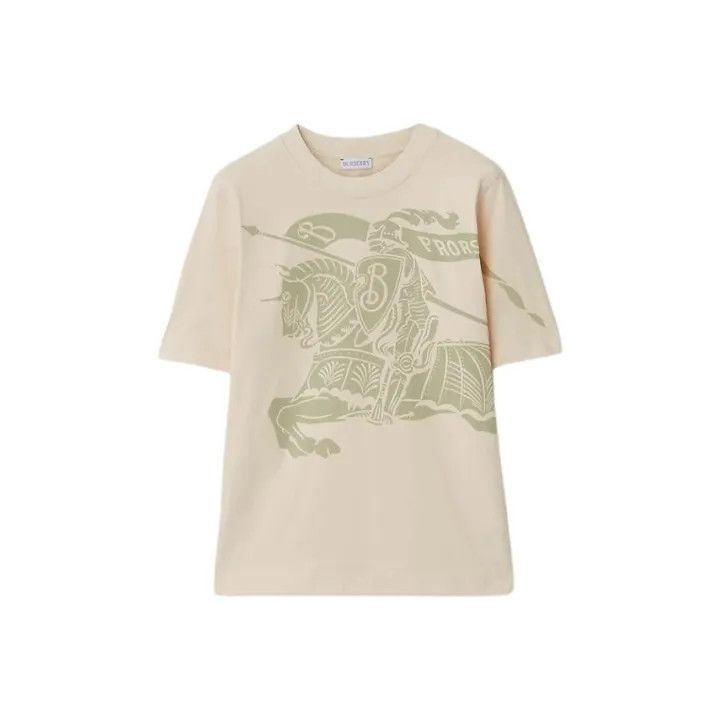 Burberry Burberry Equestrian Print Short Sleeve T-Shirt 0079 Size XS / US 0-2 / IT 36-38 - 1 Thumbnail