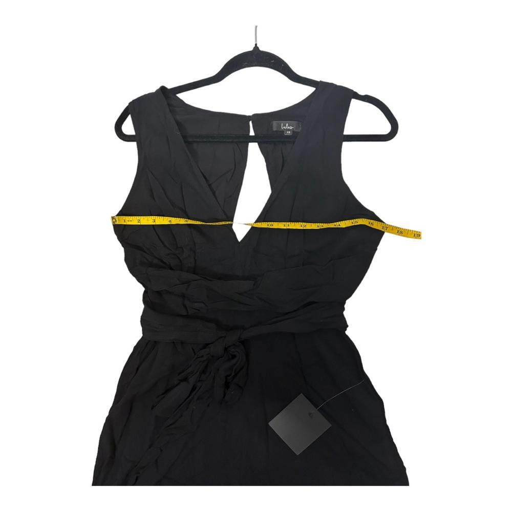 Lulus Lulus NWT Chic Elegance Black Lurex Stripe Jumpsuit XS Size 26" / US 2 / IT 38 - 3 Thumbnail