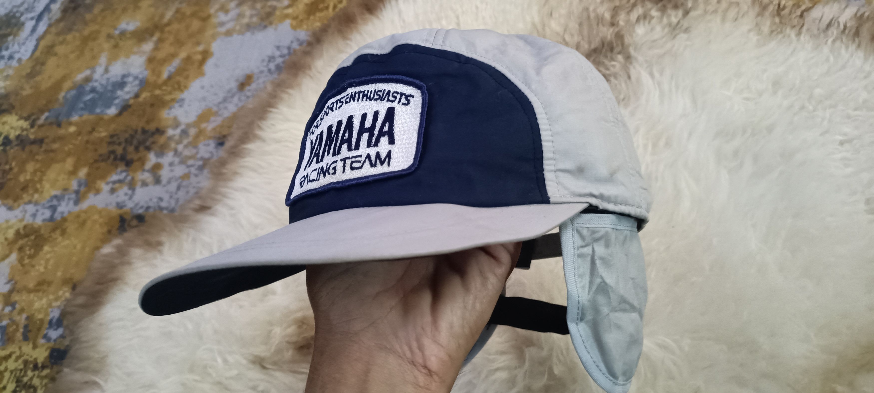 Vintage × Yamaha Vintage YAMAHA Racing Team with Ear Flap Cap Size ONE SIZE - 6 Thumbnail