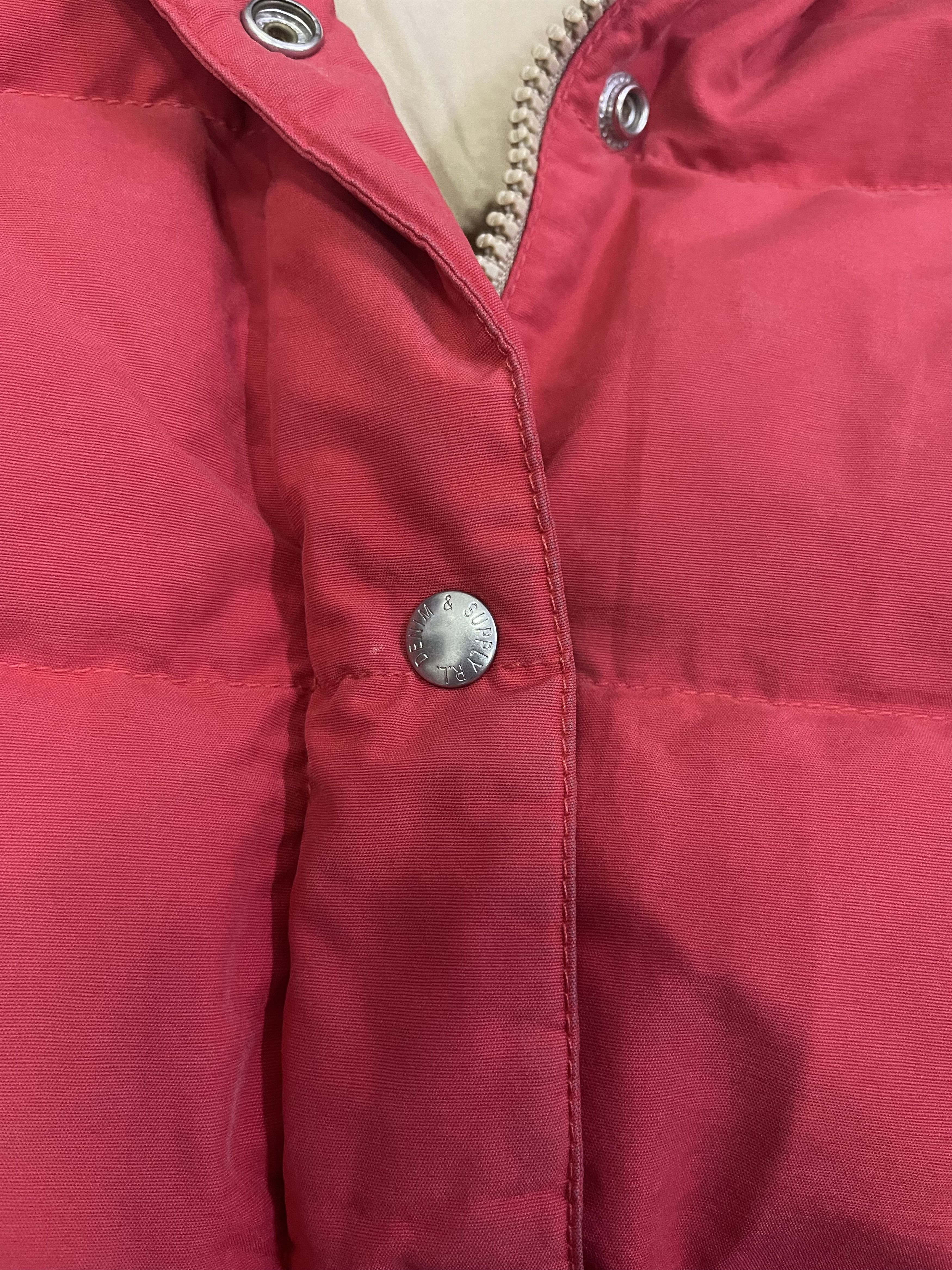 Denim & Supply Ralph Lauren Red Balaclava Down Puffer Jacket Size US XS / EU 42 / 0 - 7 Thumbnail