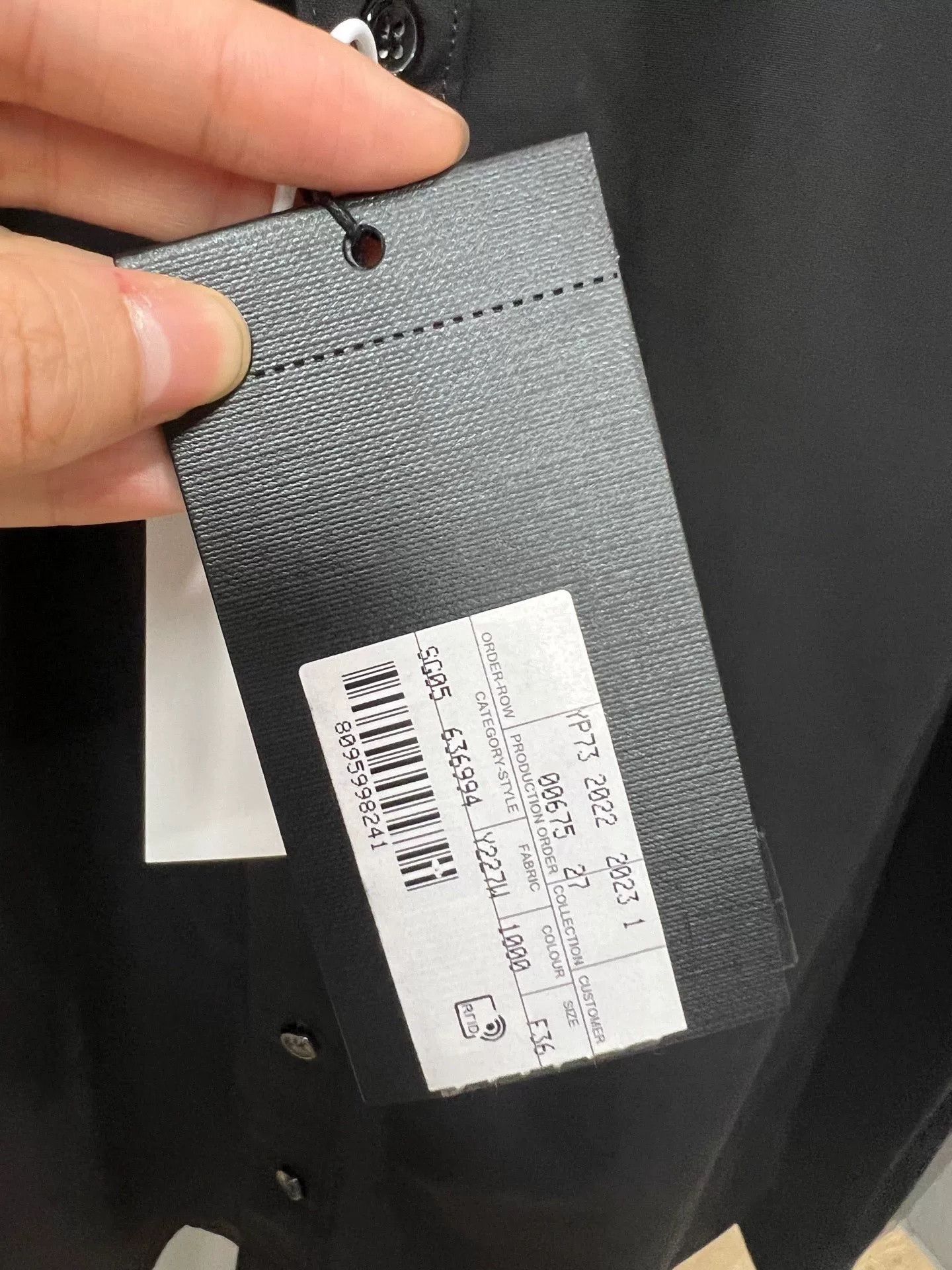 Saint Laurent Paris Saint Laurent SLP Black Long-Sleeve Shirt Size US S / EU 44-46 / 1 - 3 Thumbnail