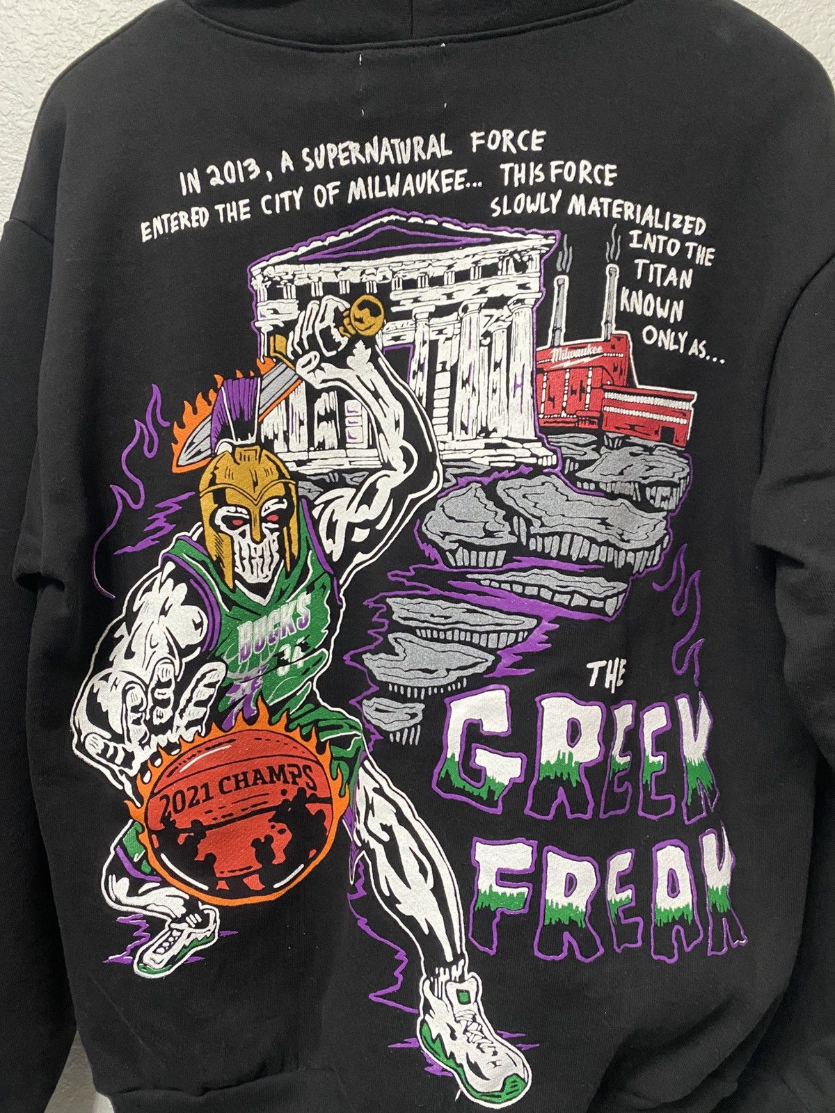 NBA × Warren Lotas Warren Lotas Milwaukee Bucks Greek Freak Hoodie M Size US M / EU 48-50 / 2 - 5 Thumbnail