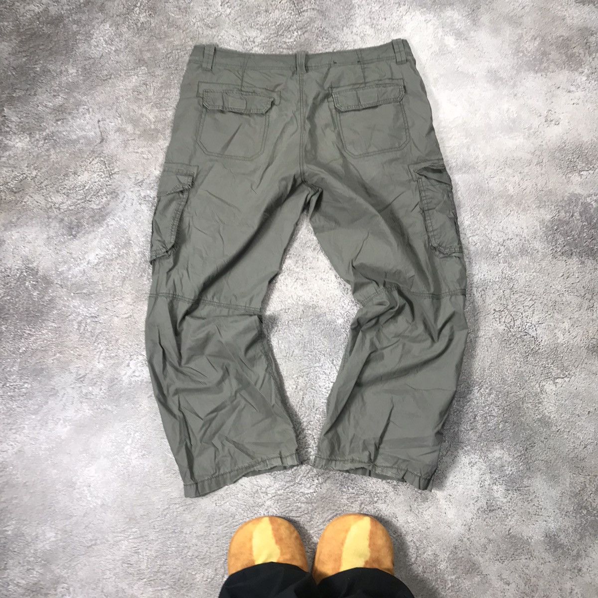 Vintage Vintage 90s Baggy Cargo Pants Parachute Flared Streetwear 30 Size 30" / US 8 / IT 44 - 6 Thumbnail