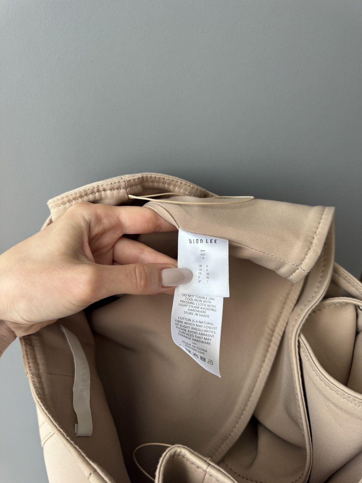 Dion Lee Dion Lee Hook Front Accordion Pleat Mini Skirt in Neutral Size 27" / US 4 / IT 40 - 6 Thumbnail