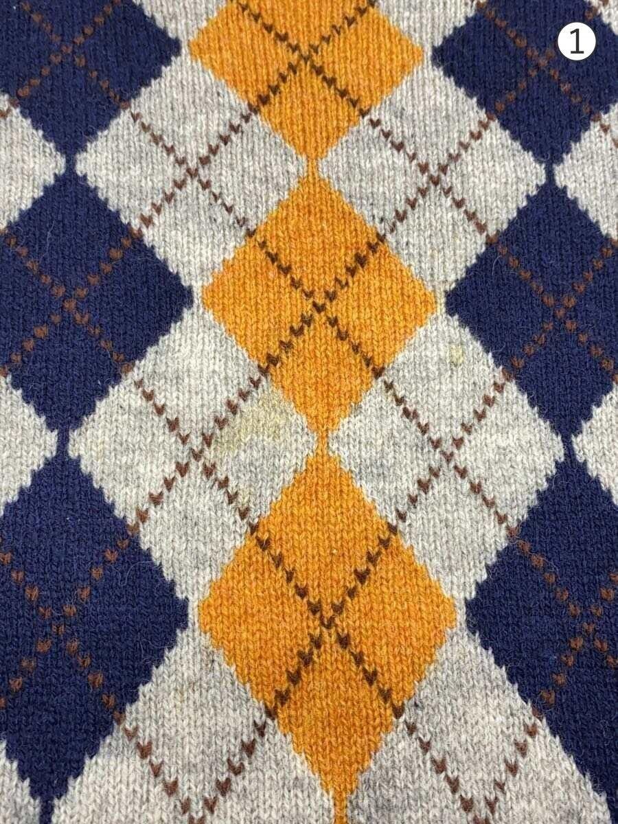 Comme des Garcons × Comme des Garcons Homme Argyle Wool Knit Sweater Size US L / EU 52-54 / 3 - 3 Thumbnail