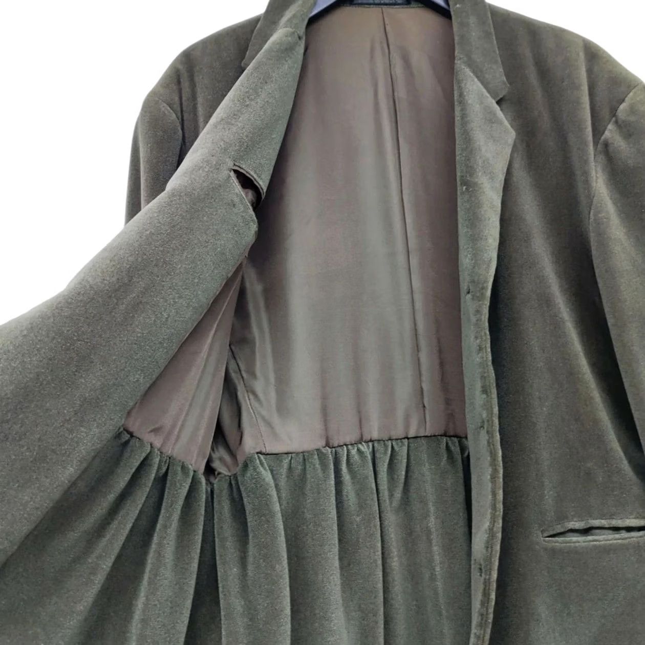 Yohji Yamamoto Yohji Yamamoto 80's Vintage Wool Jacket Olive Mens M Size US M / EU 48-50 / 2 - 6 Thumbnail