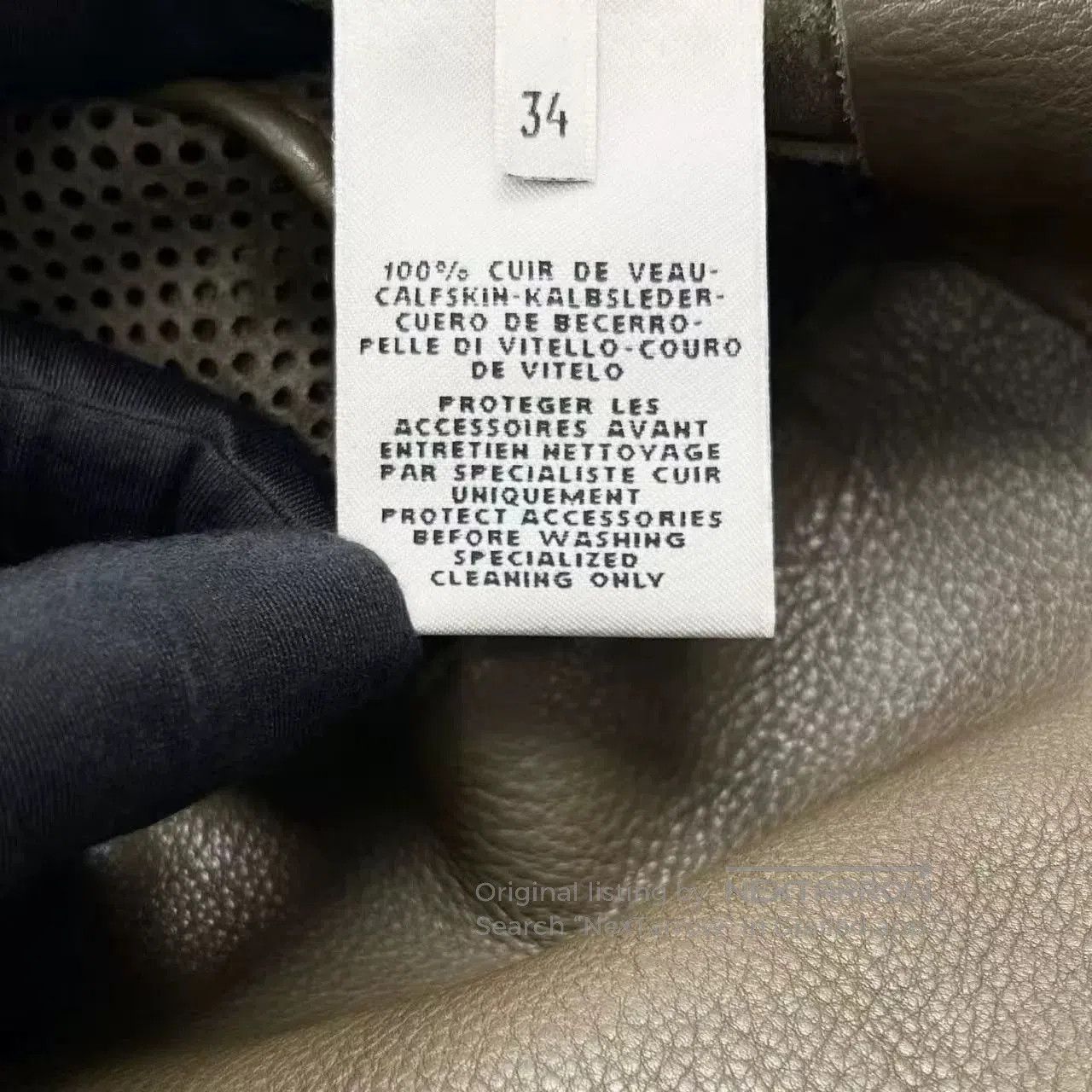 Hermes Hermes Olive Green Leather Jacket. Size XXS / US 00 / IT 34 - 5 Thumbnail