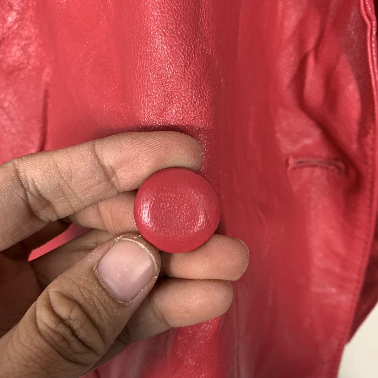 Japanese Brand Japanese Brand Hanaz Double Breasted Leather Jacket Size M / US 6-8 / IT 42-44 - 14 Thumbnail