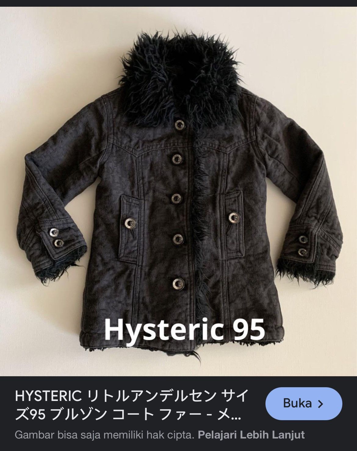 Hysteric Glamour × Japanese Brand Vintage Rare Hysteric Glamour Fuzzt Fur Jacket Monogram Size XS / US 0-2 / IT 36-38 - 14 Thumbnail