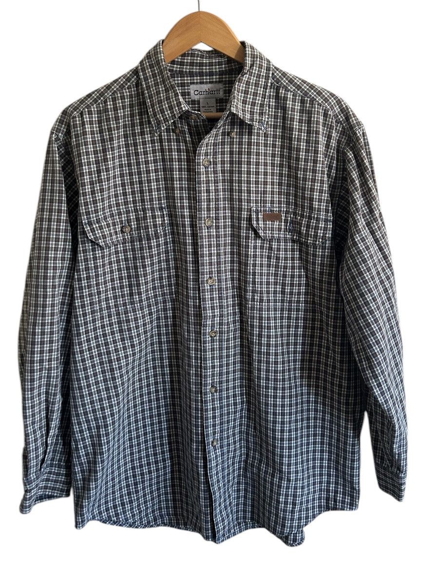 Carhartt × Vintage Vintage Carhartt Button Up Shirt Size US L / EU 52-54 / 3 - 1 Thumbnail