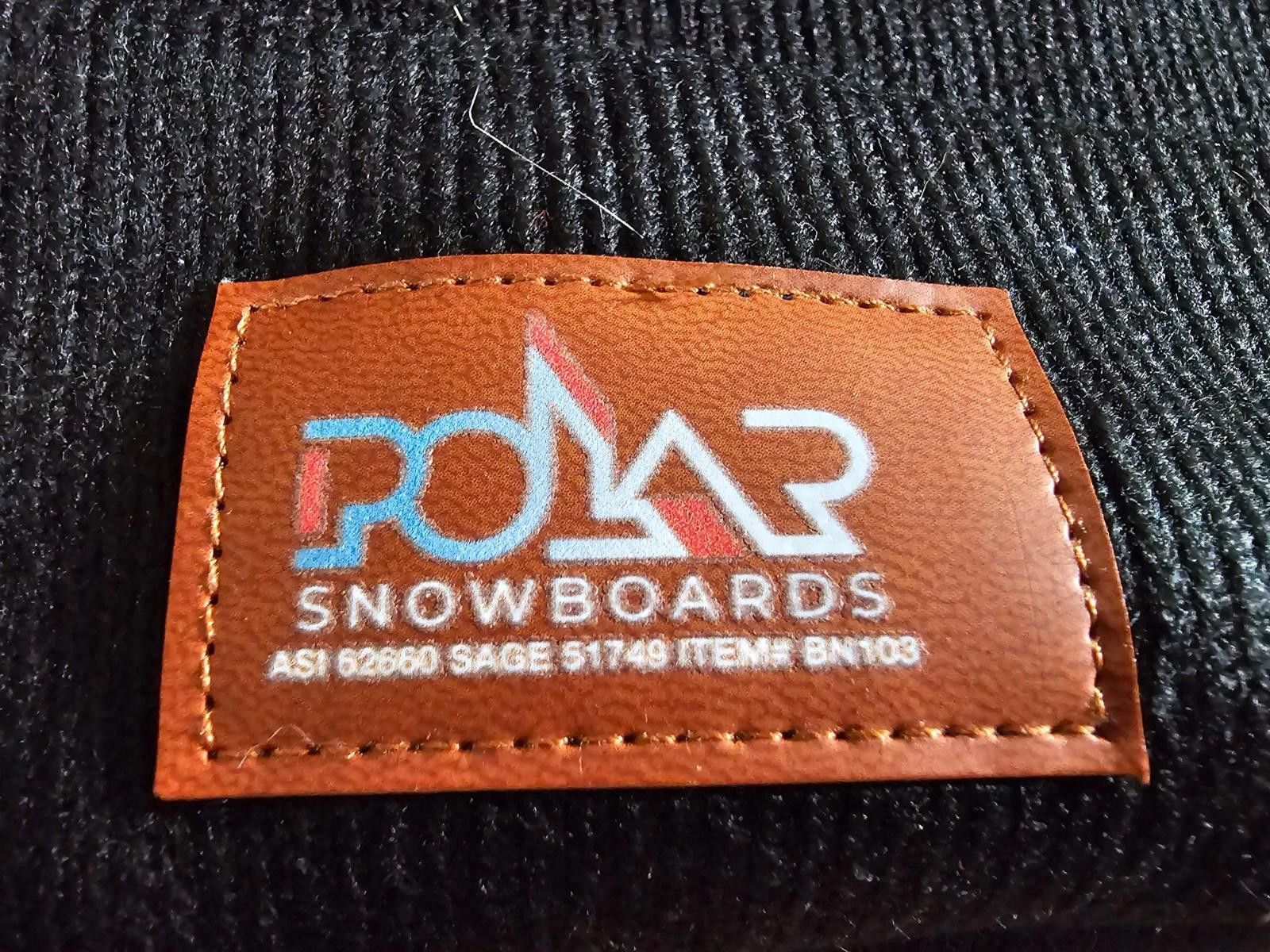 Polartec Polar Snowboards winter hat beanie 100% Acrylic Size ONE SIZE - 2 Thumbnail