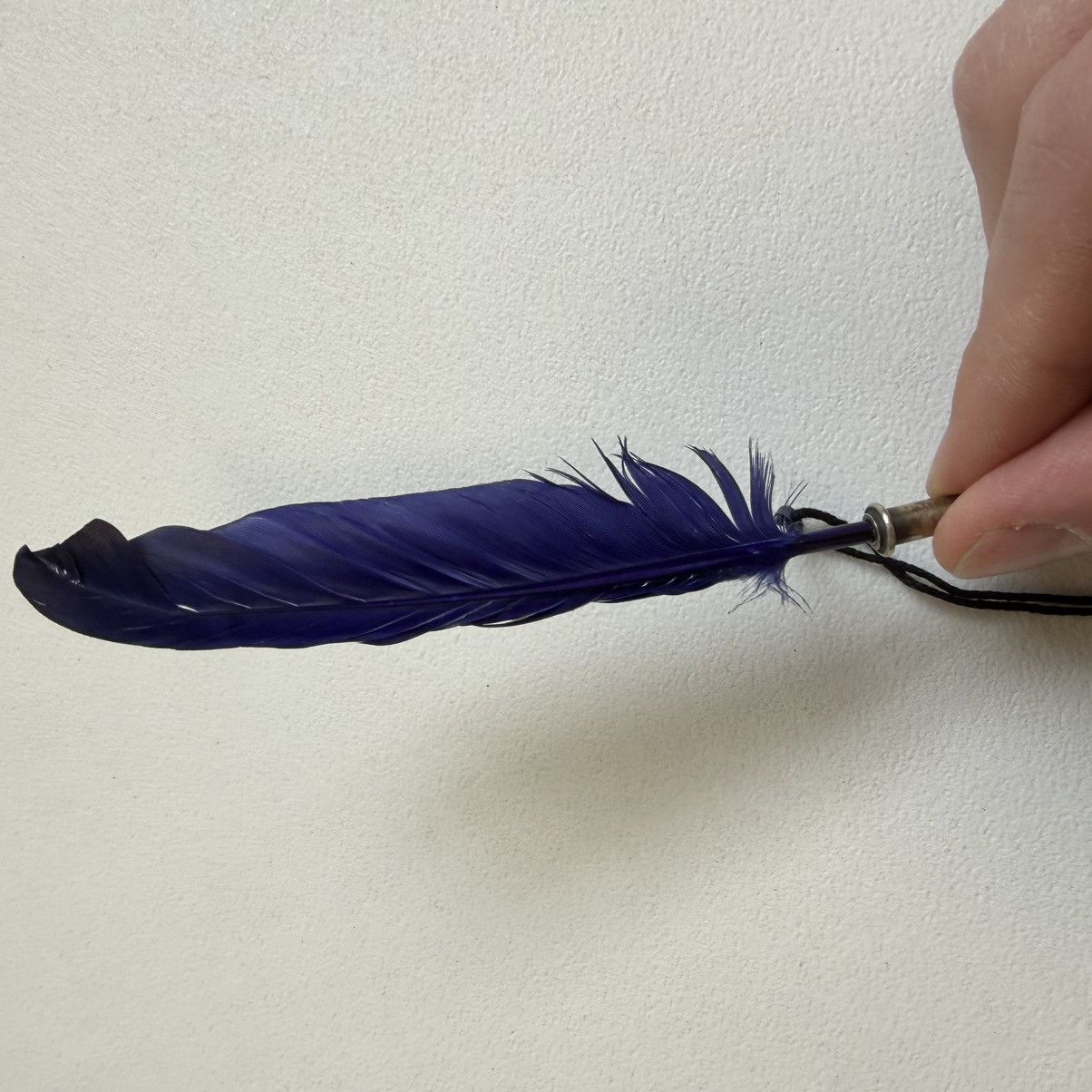 Ann Demeulemeester ‘Blue Feather’ Silver Pin Brooch Size ONE SIZE - 9 Thumbnail