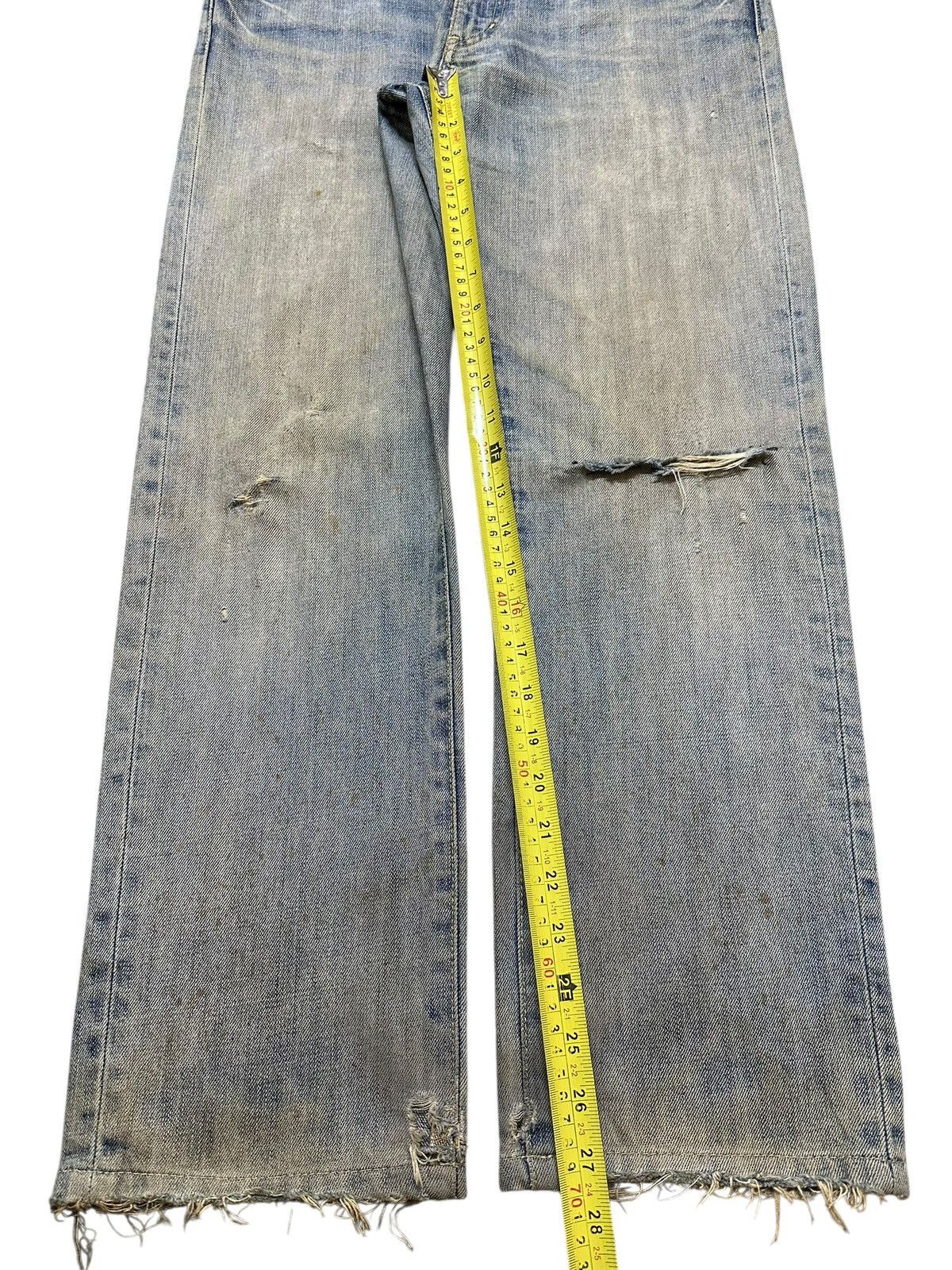 Japanese Brand Vintage Japanese Uniqlo Mud Wash Distress Style Jeans Size US 32 / EU 48 - 13 Thumbnail