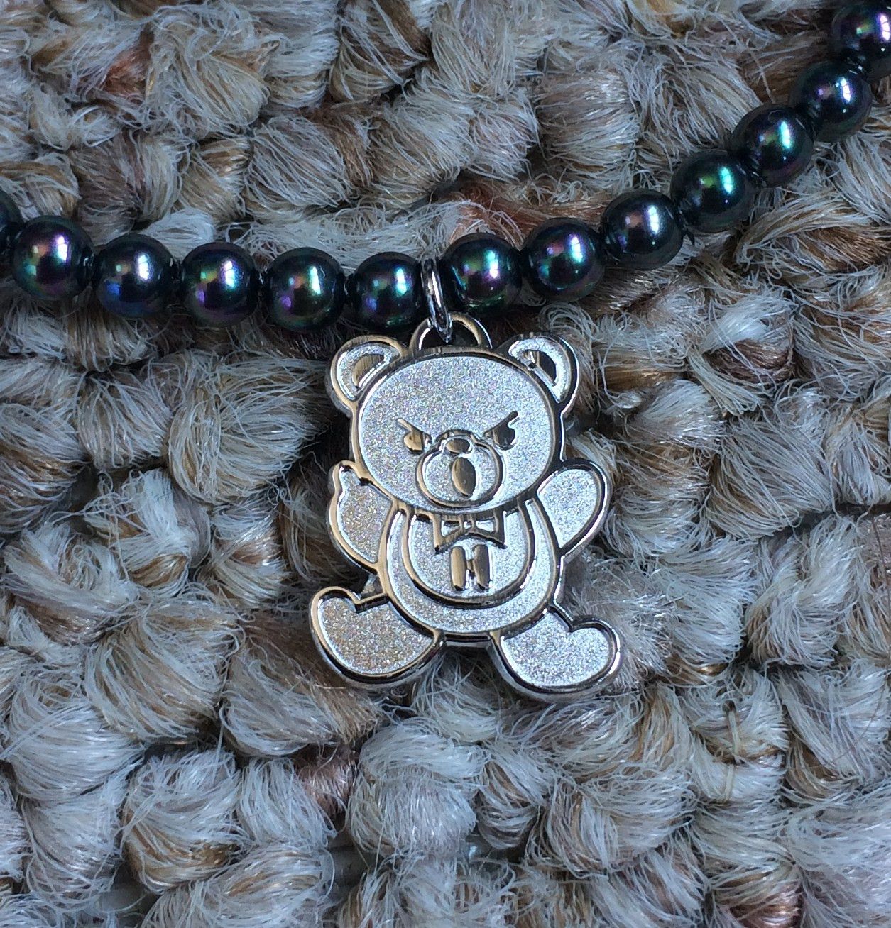 Hysteric Glamour Hysteric Glamour Sterling Silver Fuck Bear Pearl Bracelet Size ONE SIZE - 5 Thumbnail