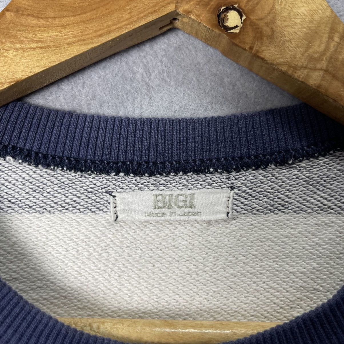 BIGI Vintage BIGI Collection Striped Sweatshirt Black White Size US M / EU 48-50 / 2 - 11 Thumbnail