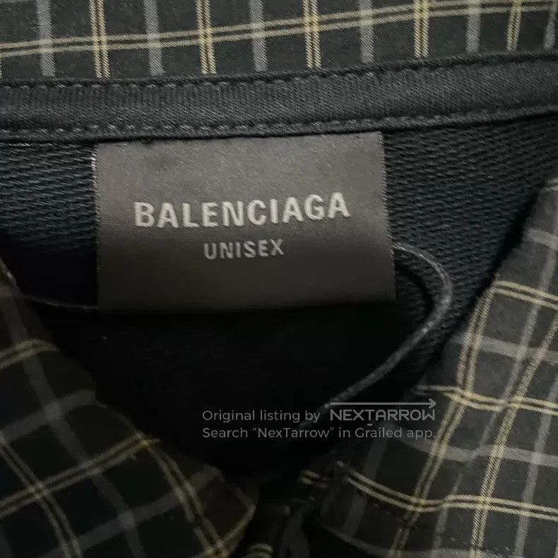 Balenciaga Balenciaga Solid color checkered collar long sleeve polo s Size US S / EU 44-46 / 1 - 3 Thumbnail