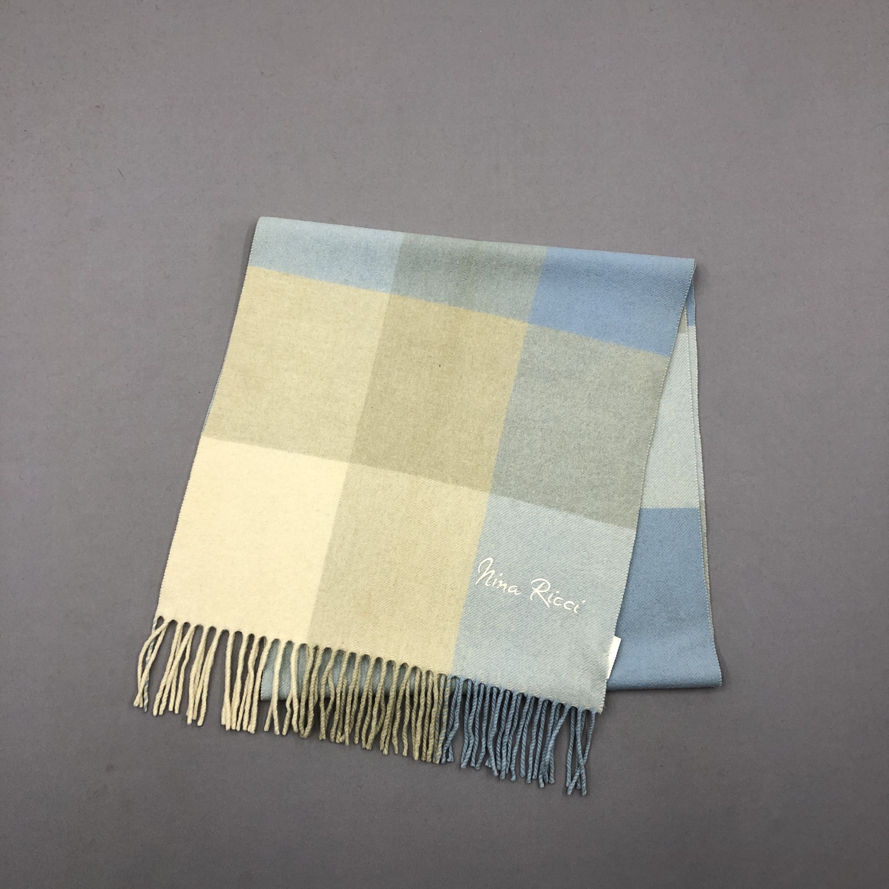 Nina Ricci Vintage Nina Ricci Scarf Muffler Wool Cashmere Scarves Size ONE SIZE - 3 Thumbnail