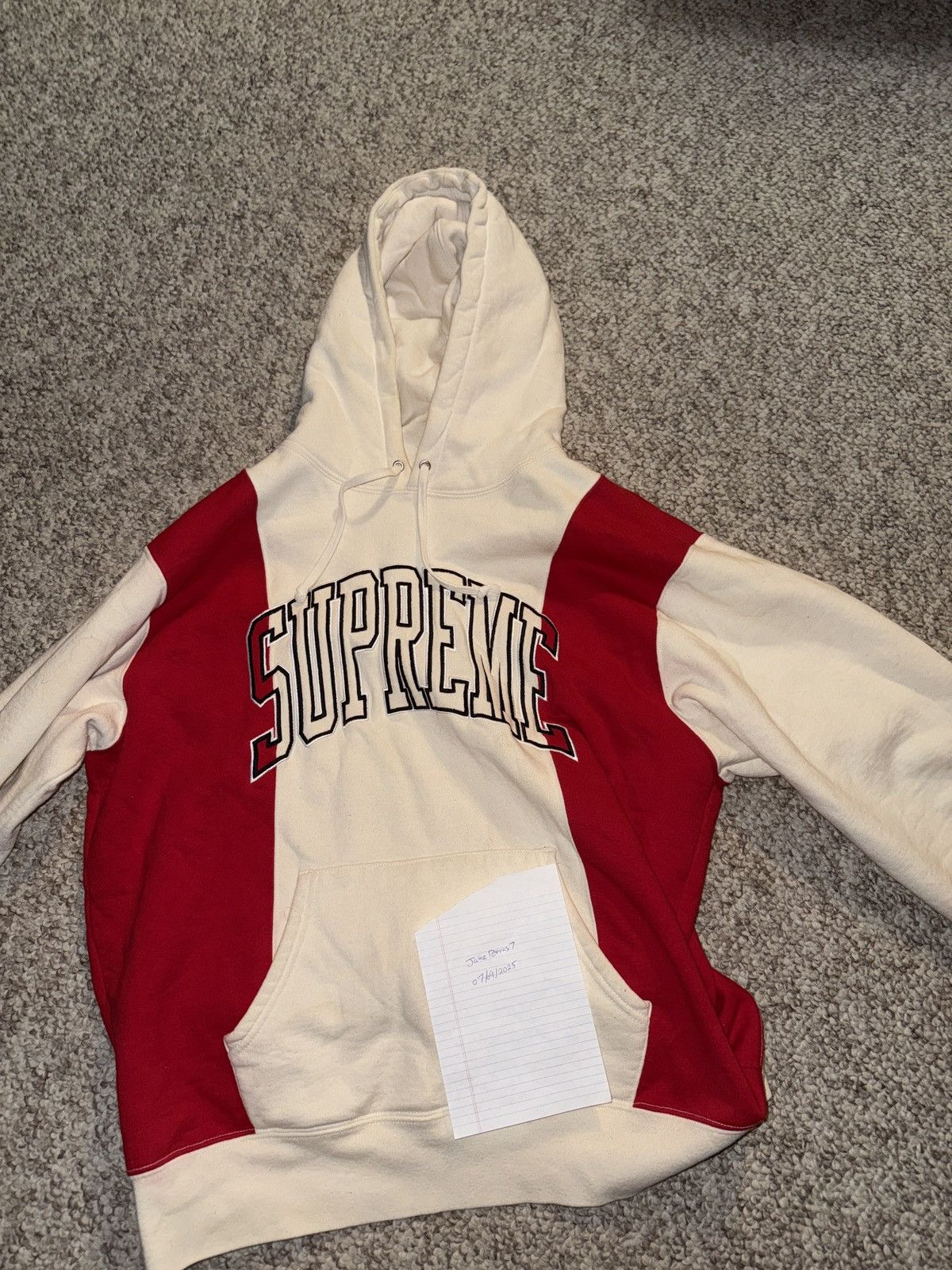 Supreme Supreme Paneled Arc Hooded Sweatshirt Size US L / EU 52-54 / 3 - 1 Thumbnail