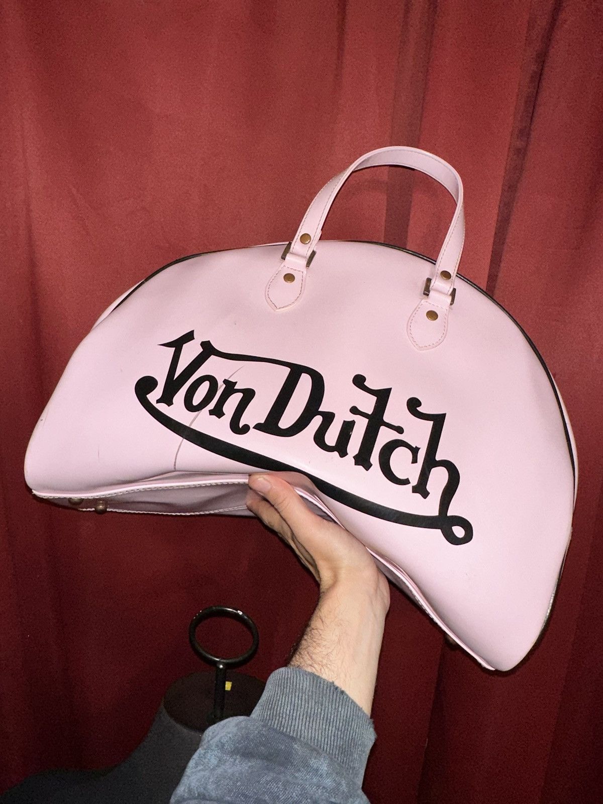 Grailed × Vintage × Von Dutch Vintage Von Dutch Bowling Bag Handle Purse Powder Pink Grail Size ONE SIZE - 2 Thumbnail