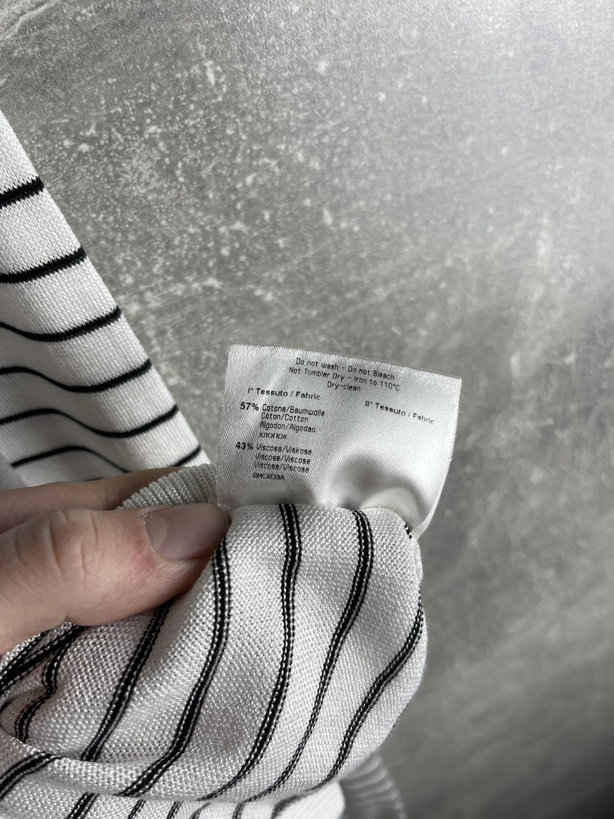 Versus Versace Versus Versace Italy Black White Optical Stripe Knit Sweater Size US M / EU 48-50 / 2 - 10 Thumbnail