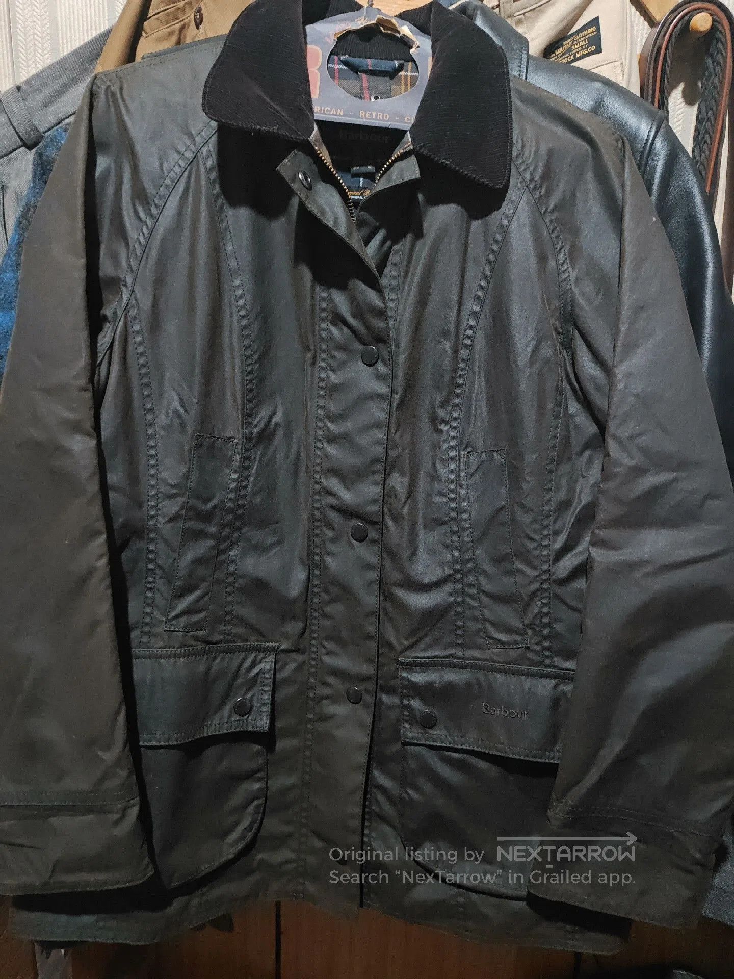 Barbour Barbour Beadnell Waxed Jacket Check Sleeves. Size S / US 4 / IT 40 - 4 Thumbnail