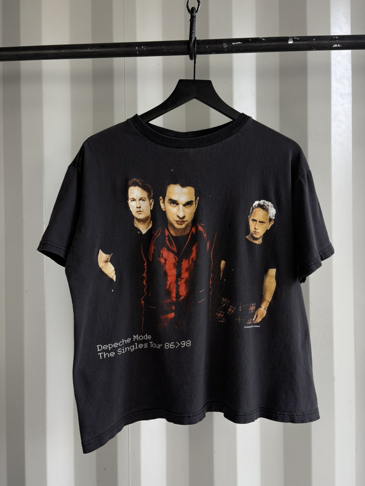 Band Tees Thrashed Depeche Mode Faded Distressed Shirt GRUNGE Boxy Size US M / EU 48-50 / 2 - 2 Thumbnail