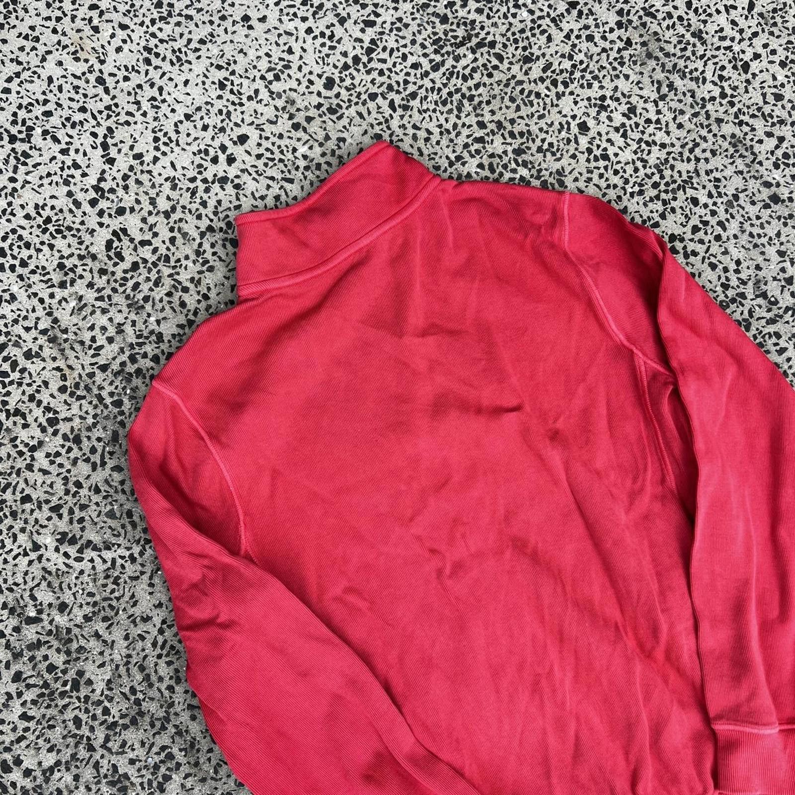 Gaziano & Girling Red Antique French Vintage Quarter Zip Sweatshirt 🏔️ Size S / US 4 / IT 40 - 6 Thumbnail
