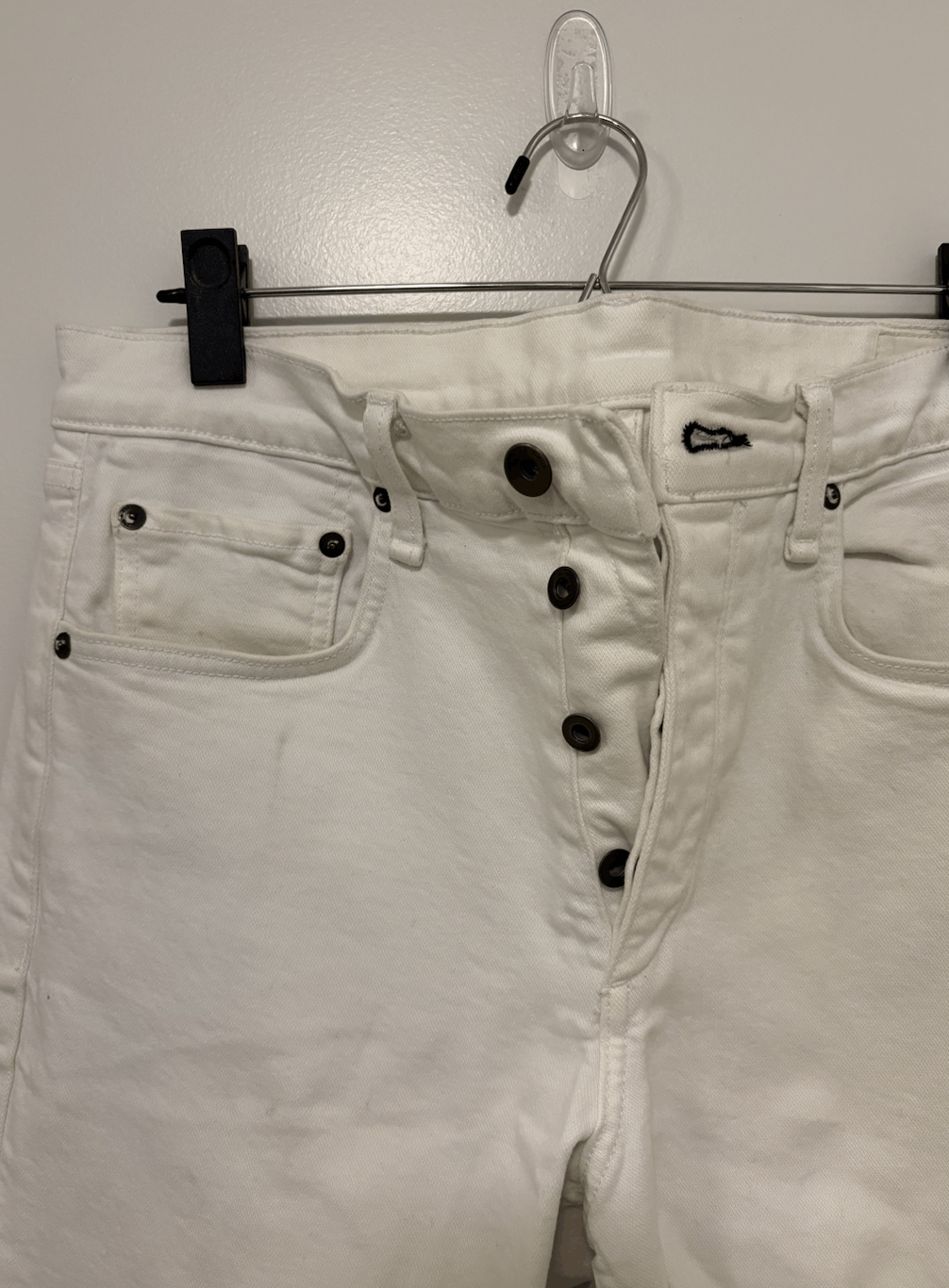 Rag & Bone Rag & Bone Slim Fit Size 2 White Jeans Size US 32 / EU 48 - 2 Thumbnail