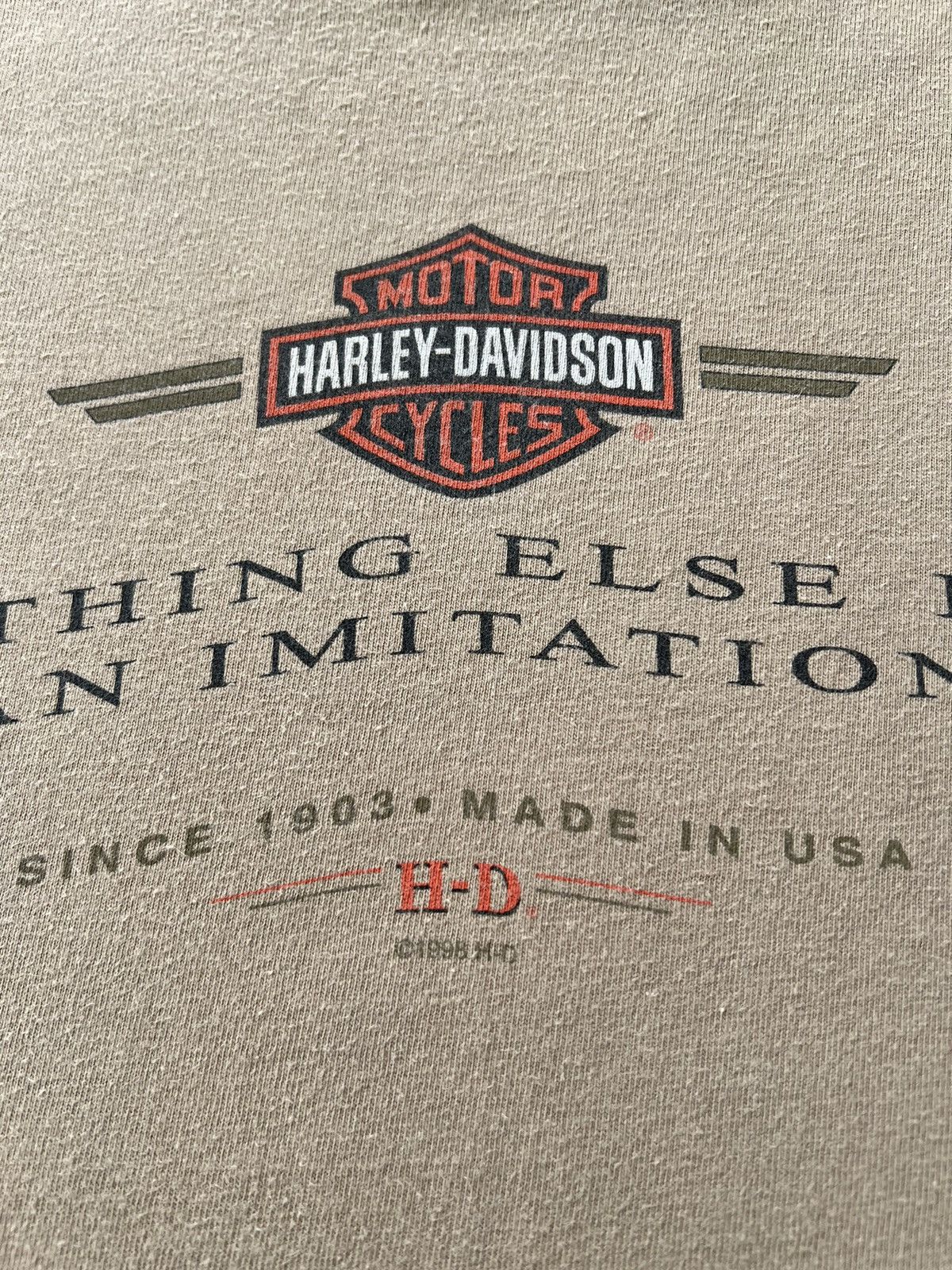Harley Davidson Vintage 1998 Harley Davidson Downtown Seattle WA T-shirt Size US L / EU 52-54 / 3 - 5 Thumbnail