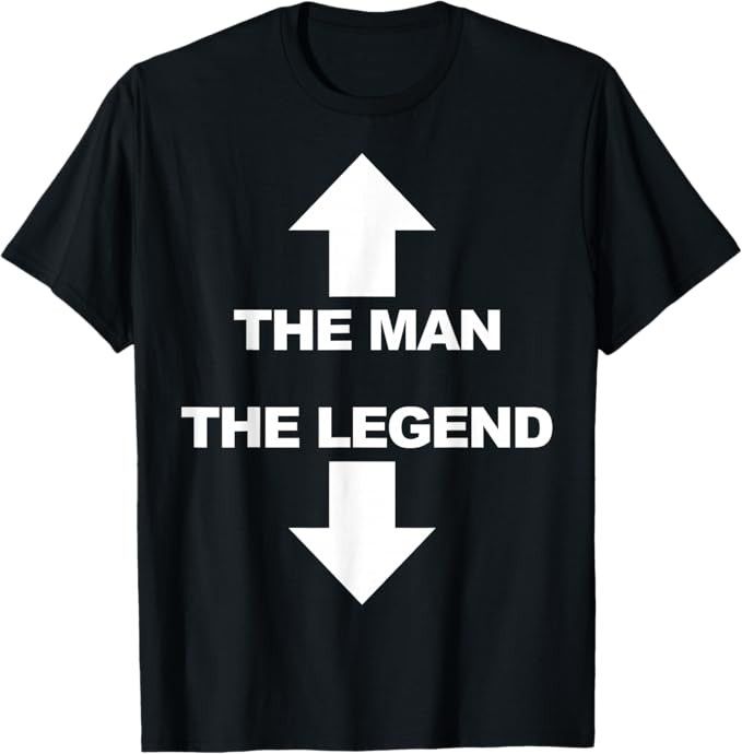 Other Black and white "The Man, The Legend" graphic tee Size US M / EU 48-50 / 2 - 1 Thumbnail
