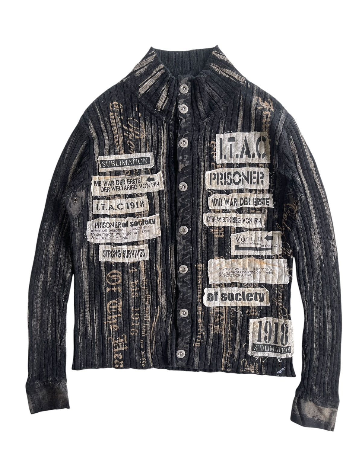 In The Attic Patched Knitted Jacket Size US M / EU 48-50 / 2 - 1 Thumbnail