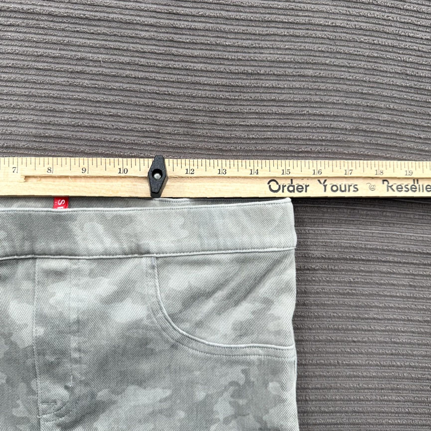 Spanx SPANX Pants Womens Large Gray Camo Stretch Skinny Leggings Pull On Size 36" / US 14 / IT 50 - 5 Thumbnail