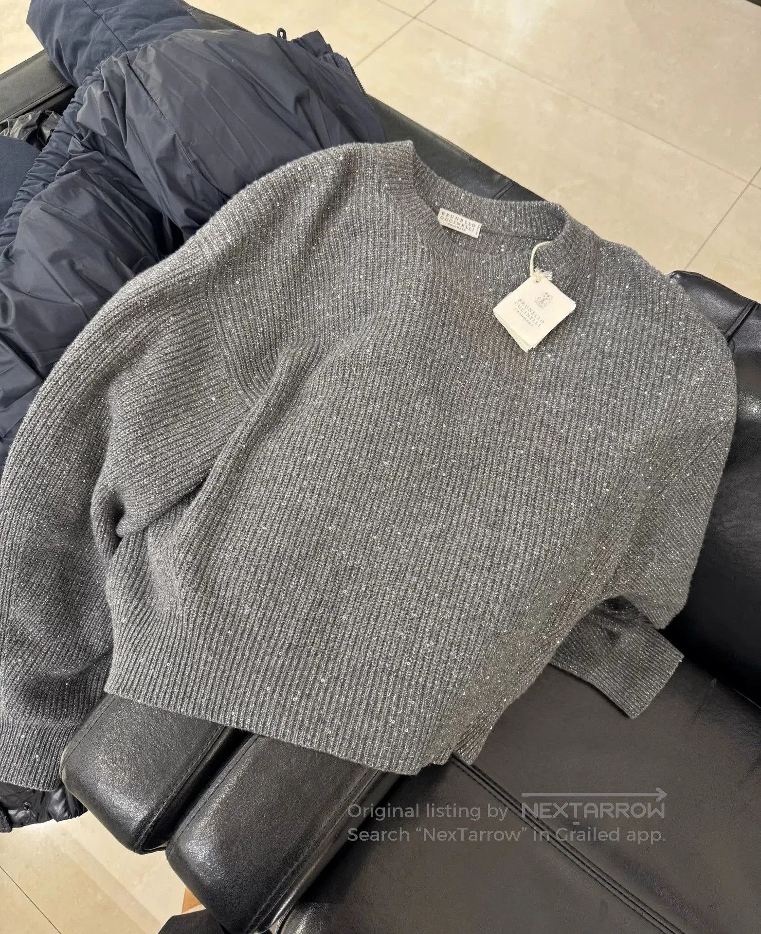 Brunello Cucinelli Brunello Cucinelli Gray Sweater M. Size US M / EU 48-50 / 2 - 2 Thumbnail