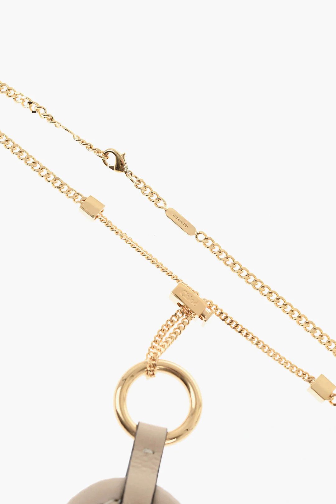 Chloe og1mm0426 Size: OS / Gold-Tone Metal Necklace in Beige Size ONE SIZE - 3 Thumbnail