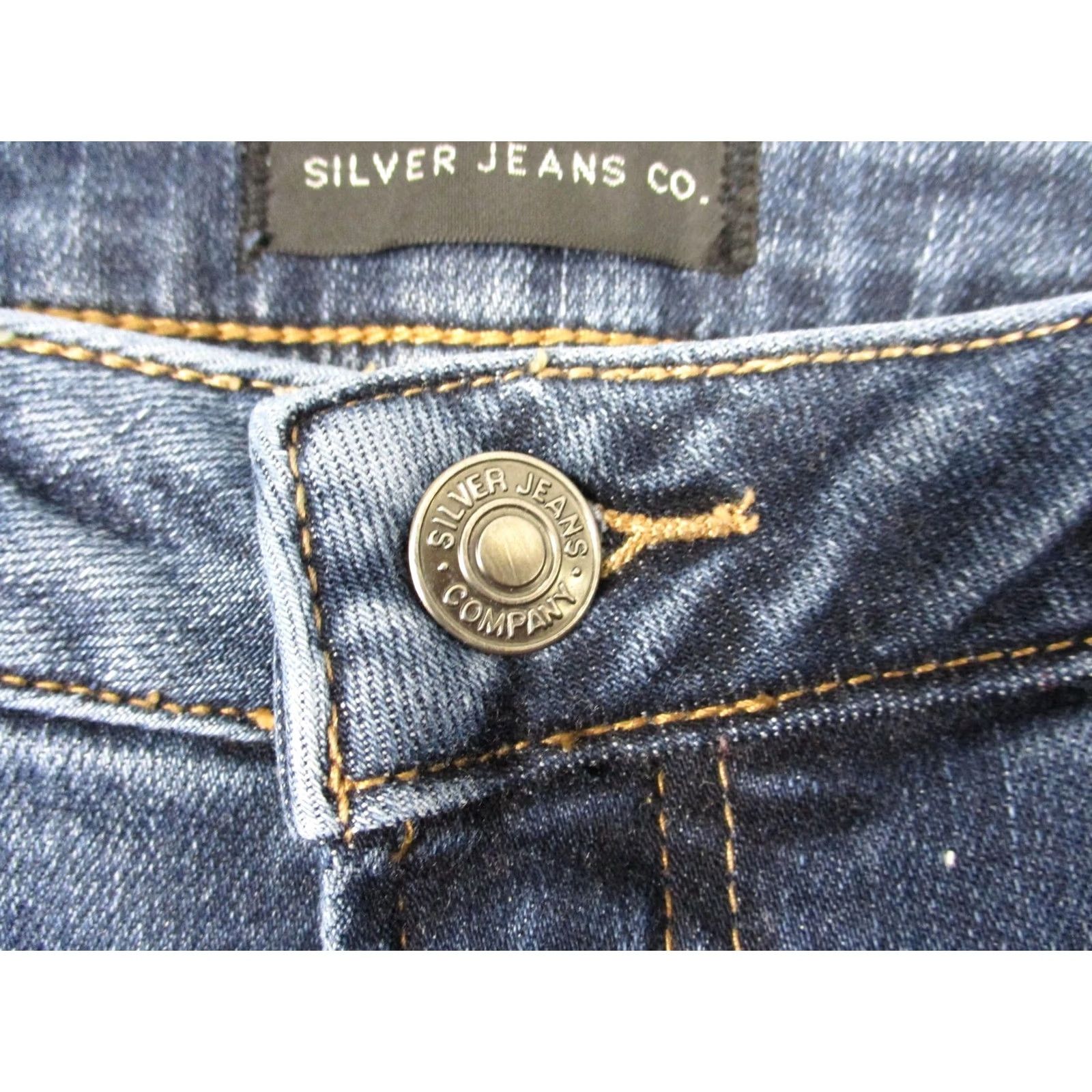 Silver Jeans Co. Silver Jeans Co High Note Flare Jeans Womens W32/L33 Blue Medium Wash Denim Flared Pockets Stretch 5-Pocket Zip Fly Button Womens Jeans Size 24" / US 00 / IT 34 - 2 Thumbnail