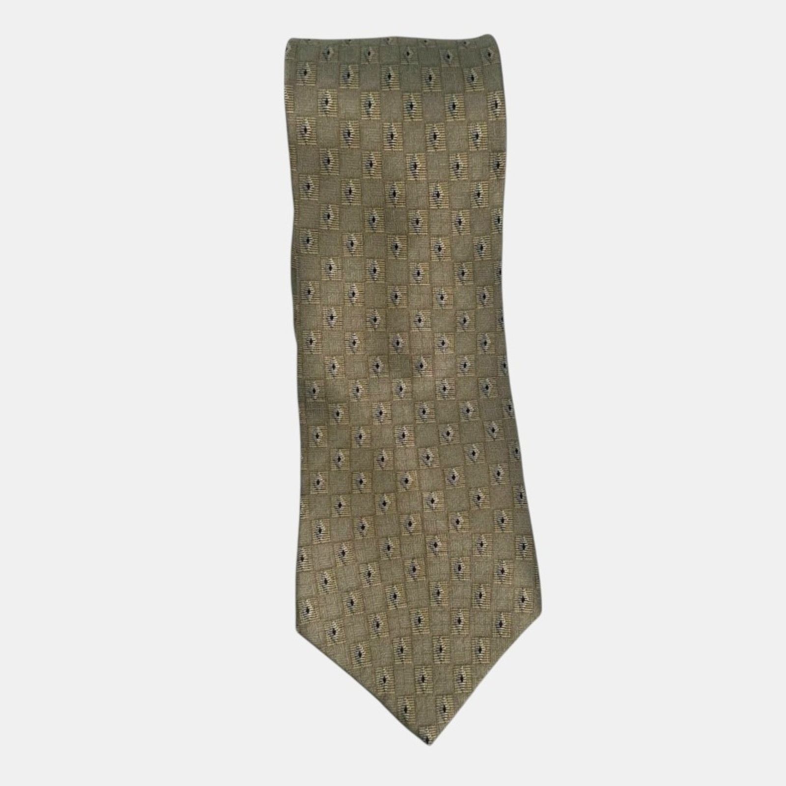 Bill Blass NEO Bill Blass RED LABEL Geometric Silk Vintage Tie Size ONE SIZE - 2 Thumbnail