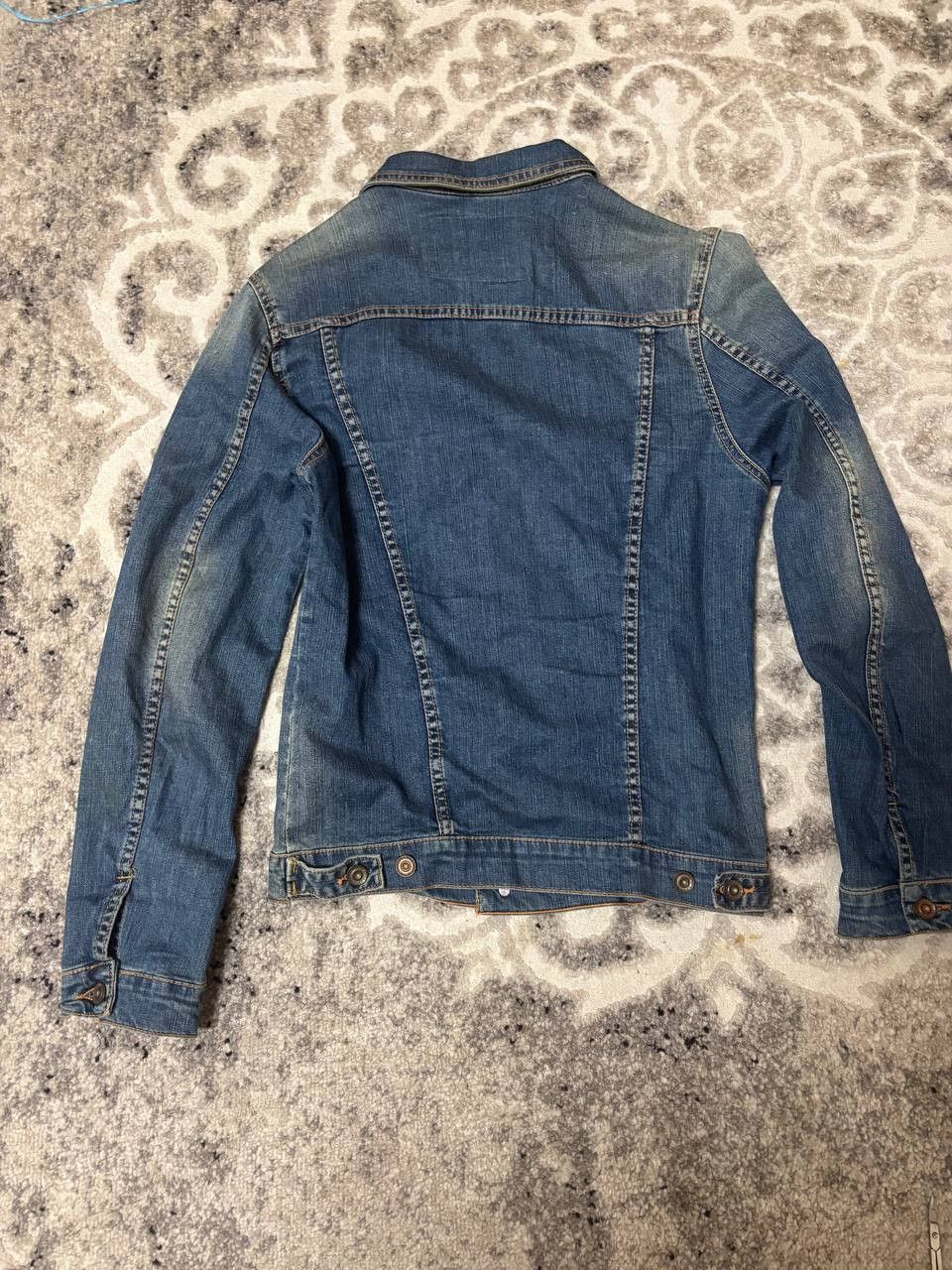 Zara Zara Man Vintage Denim Jacket Blue Distressed Wash Size M Size US M / EU 48-50 / 2 - 2 Thumbnail