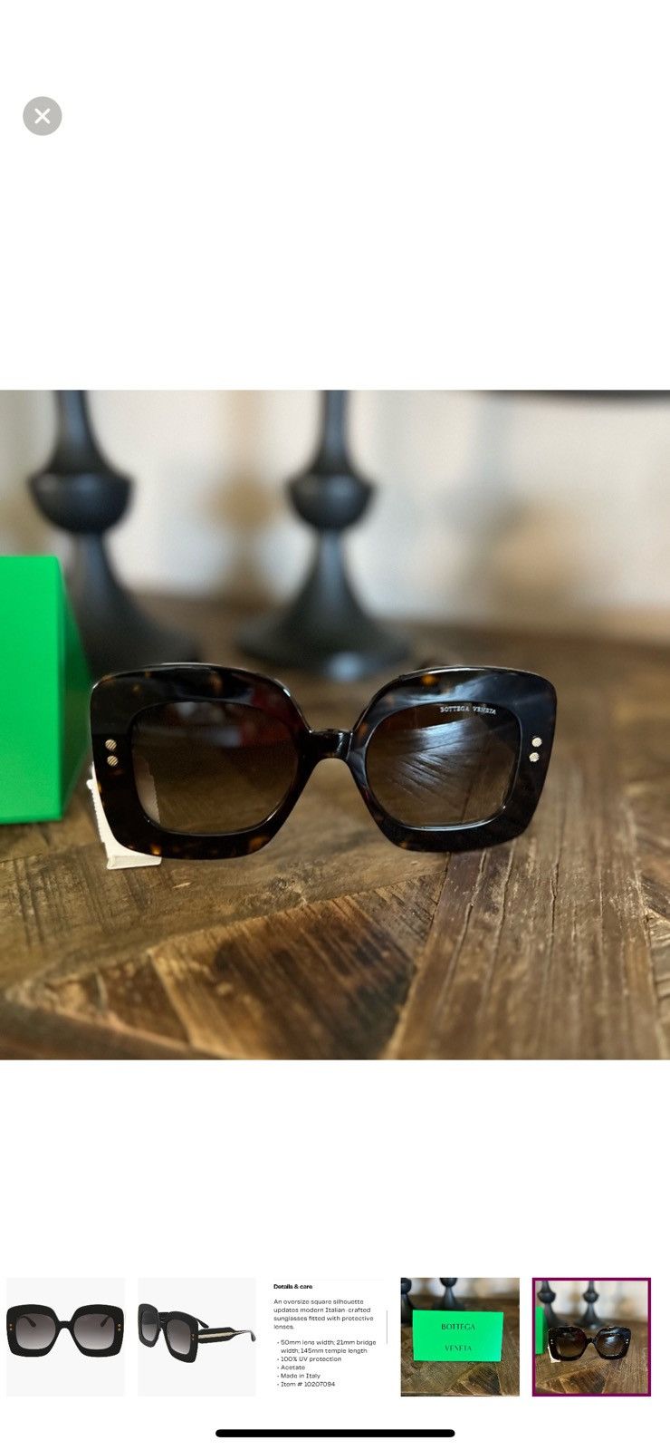 Bottega Veneta Bottega Veneta Sunglasses Size ONE SIZE - 5 Thumbnail