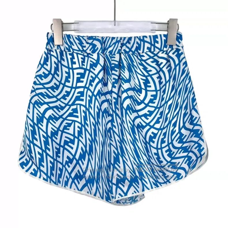 Fendi Fendi Blue logo letter full print mulberry silk set Size XS / US 0-2 / IT 36-38 - 5 Thumbnail