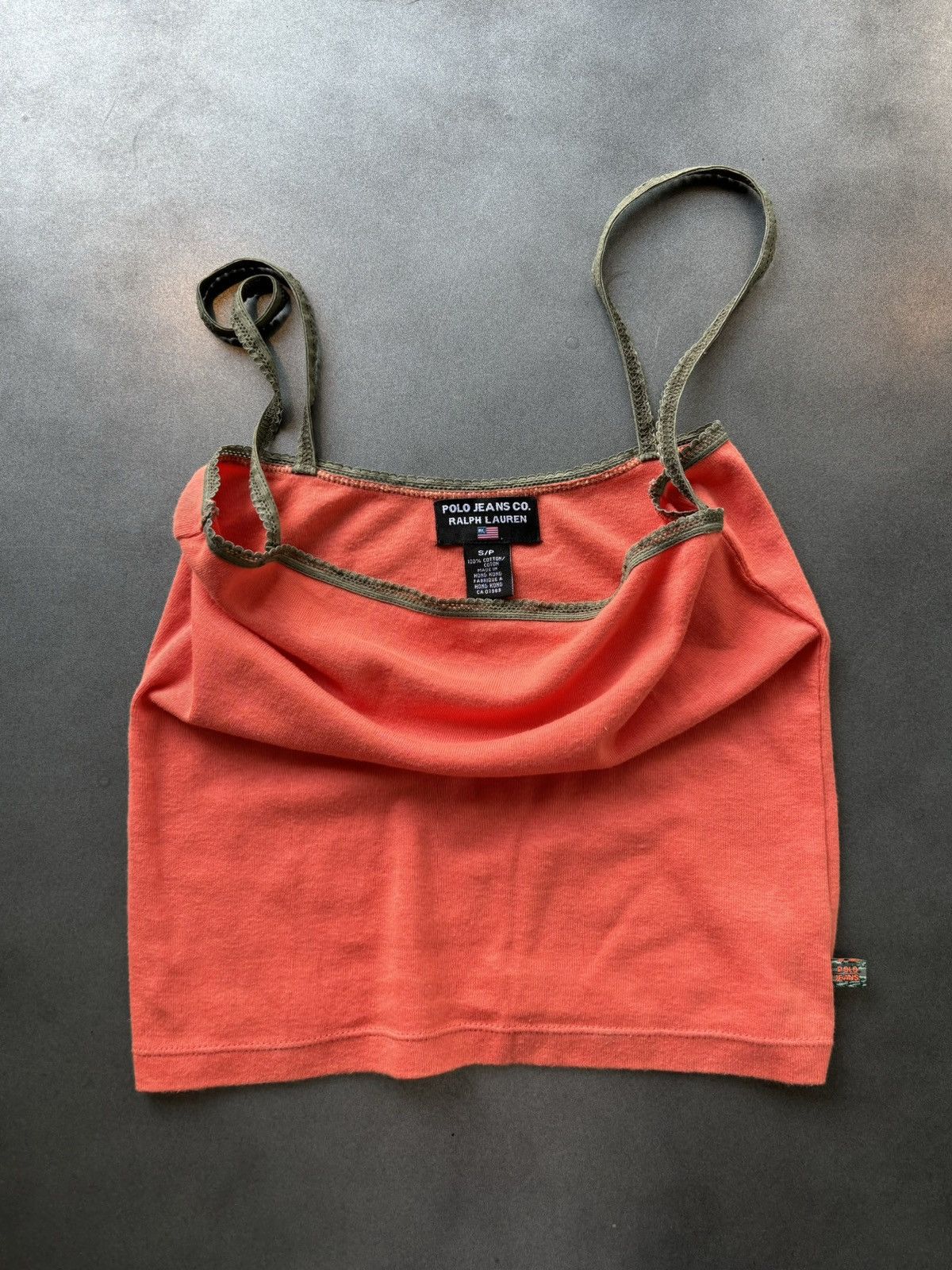 Polo Ralph Lauren × Ralph Lauren Sport × Vintage Y2K Vintage Polo Jeans Spaghetti Strap Tank Top Tube 2000s Size S / US 4 / IT 40 - 1 Thumbnail