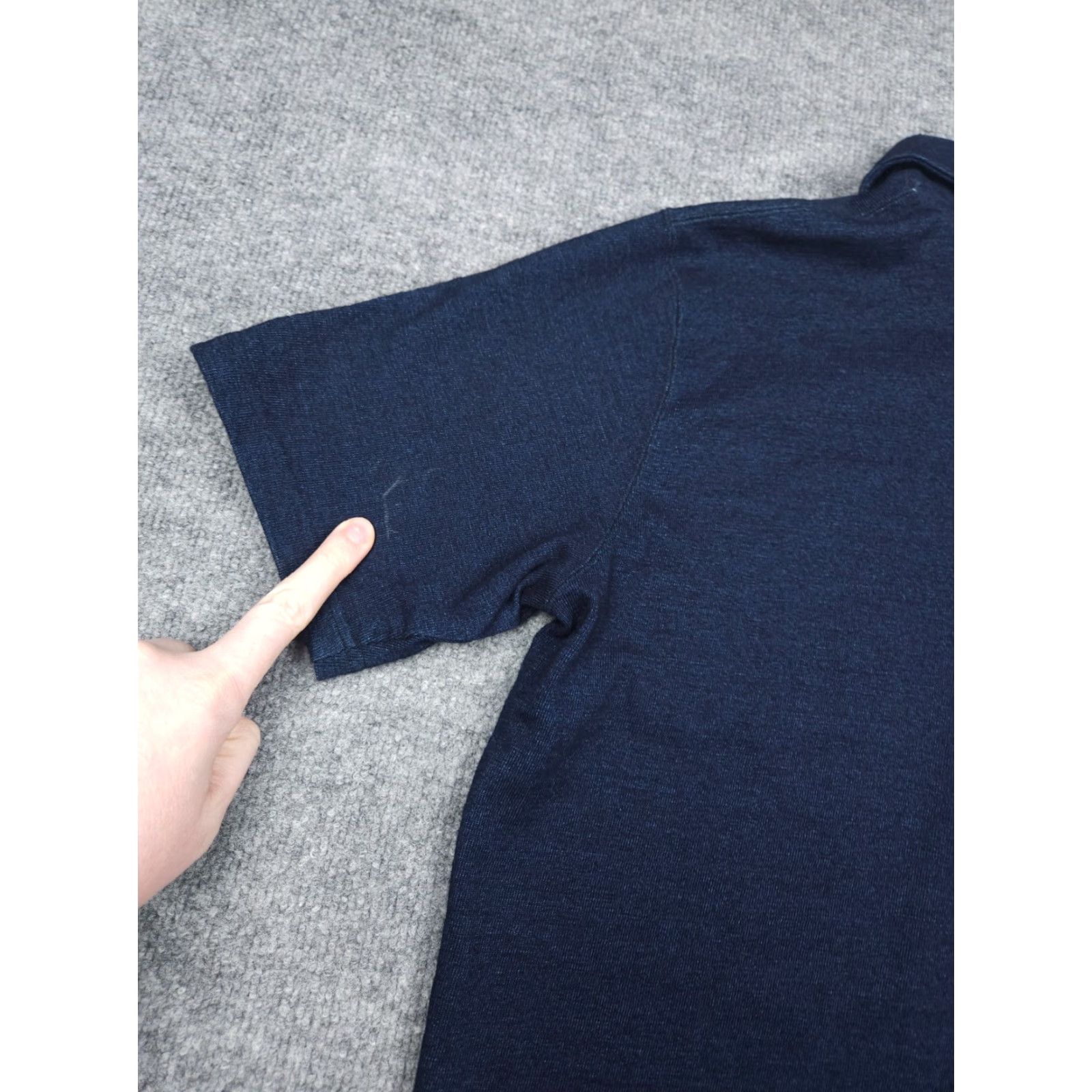 Vintage NATIC Japan Military Navy Shirt Men's Large Blue Naval Heavy Cotton Polo Size US L / EU 52-54 / 3 - 5 Thumbnail