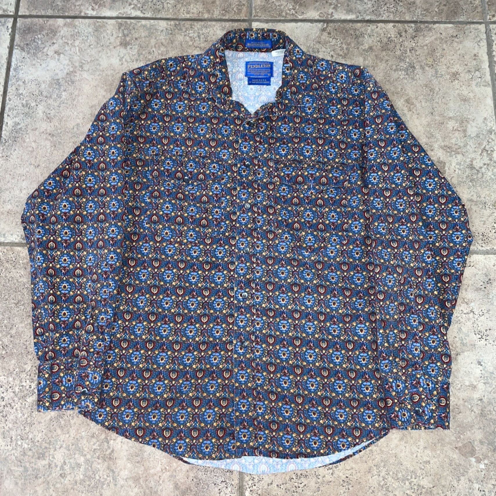 Pendleton Pendleton Button-Up Shirt Mens M Western Wear Long Sleeve Multicolor Size US M / EU 48-50 / 2 - 2 Thumbnail